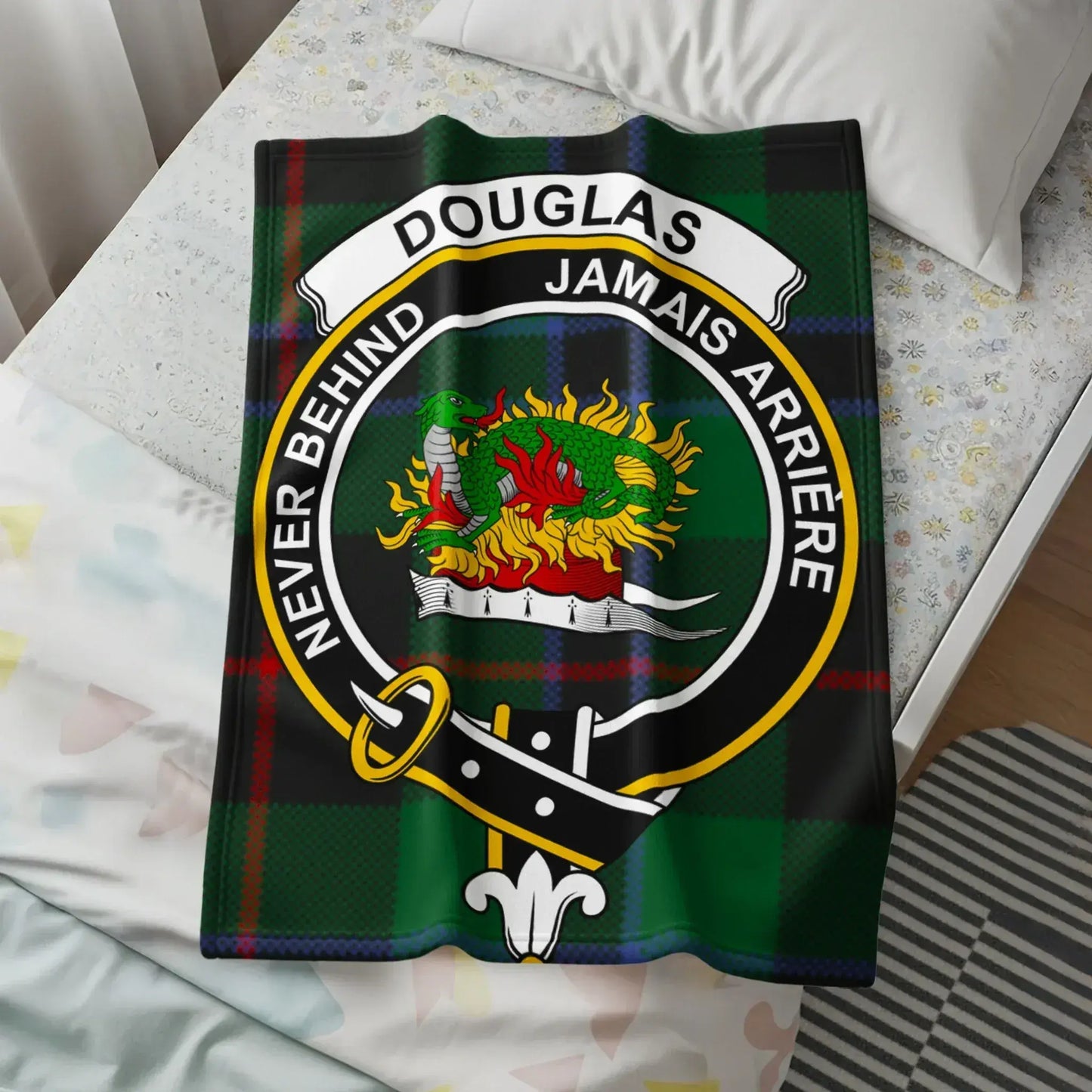 Douglas Never Behind Jamais Arriere Blanket product