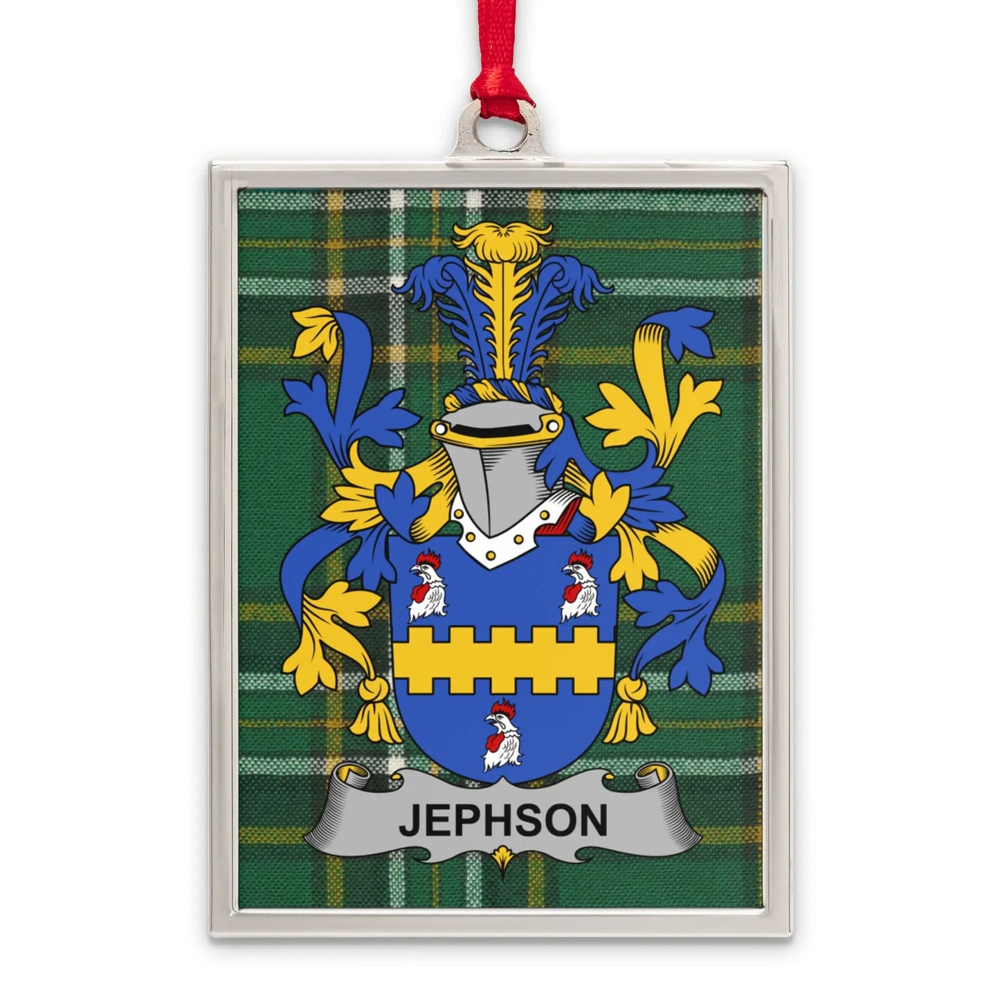 Jephson Family Crest Ornament Unique Heritage product