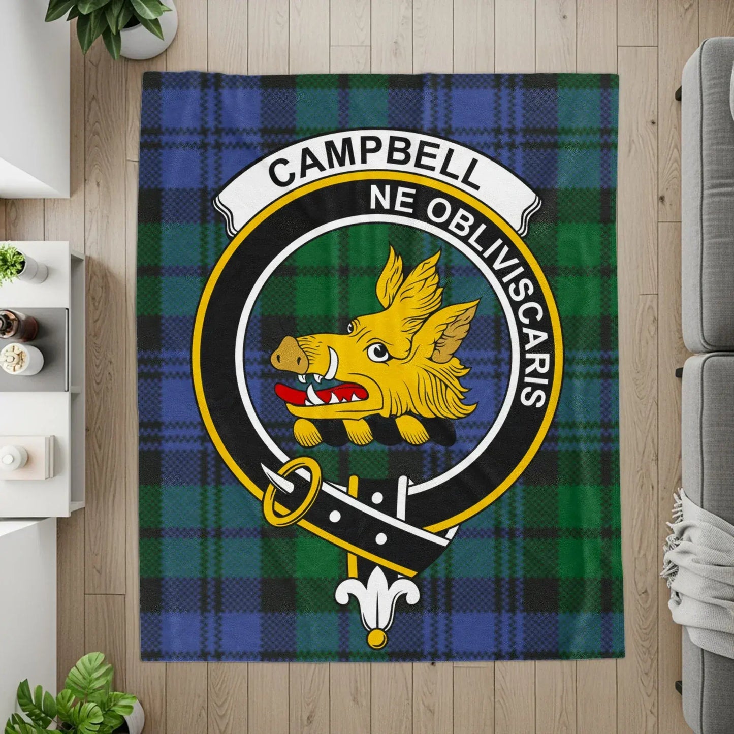 Campbell Ne Obliviscaris Plaid Tartan Blanket product