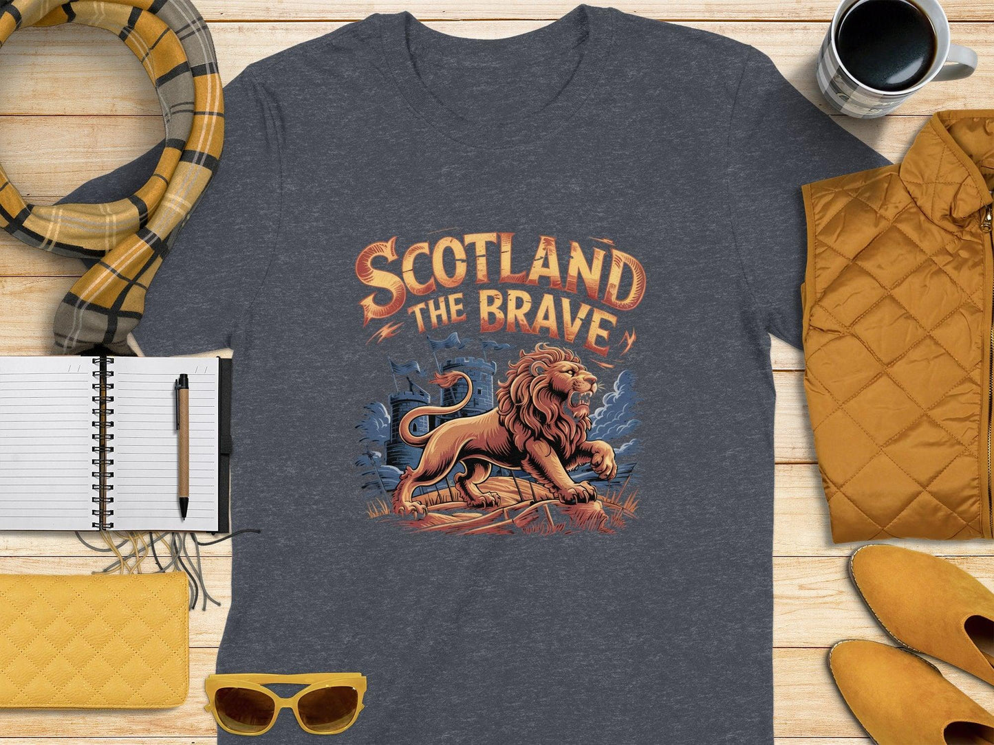 Scotland The Brave Lion Graphic T-Shirt product