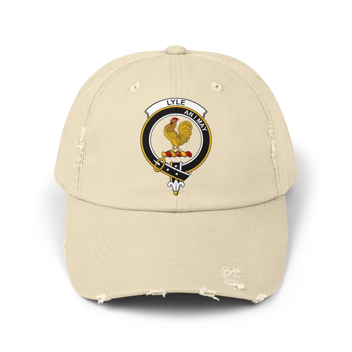 Lyle Clan Crest Heritage Distressed Baseball Cap - Celtic Ancestry Gifts