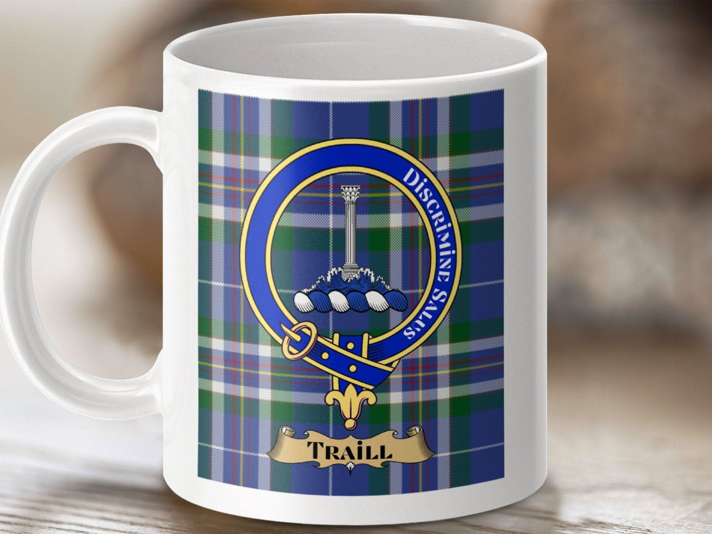 Distinguish Clan Emblem Tartan Mug product type