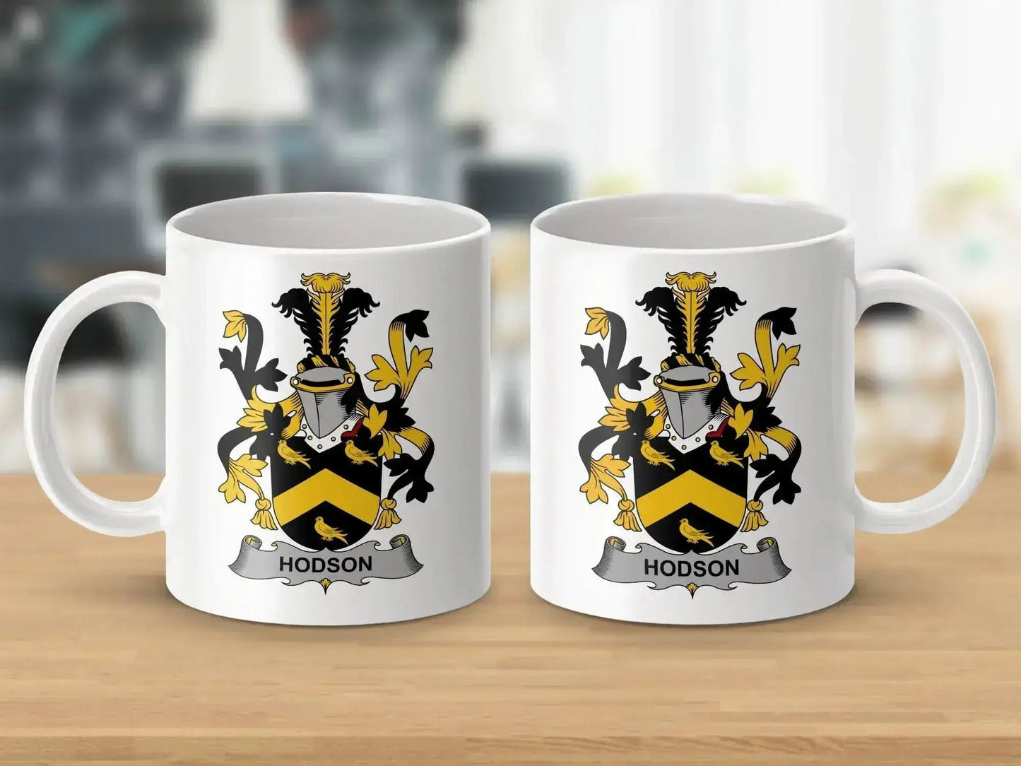 Hodgson Family Crest Irish Surname Heraldry Gift Mug - Celtic Ancestry Gifts