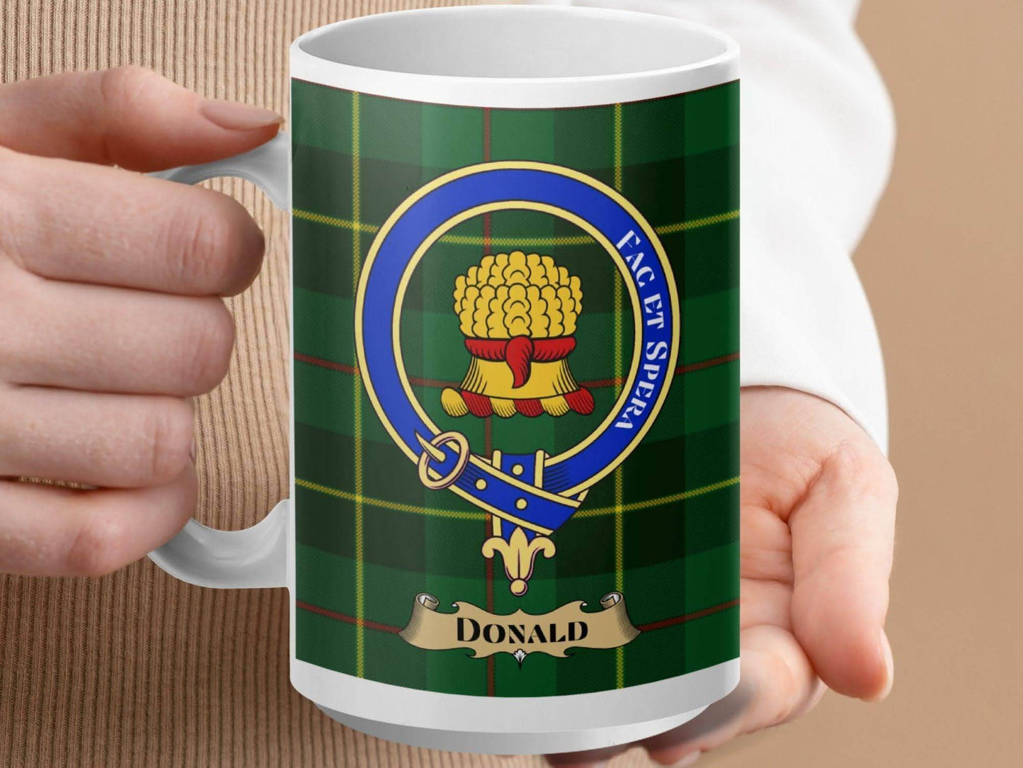 Fac Et Spera Donald Tartan Plaid Design Mug product