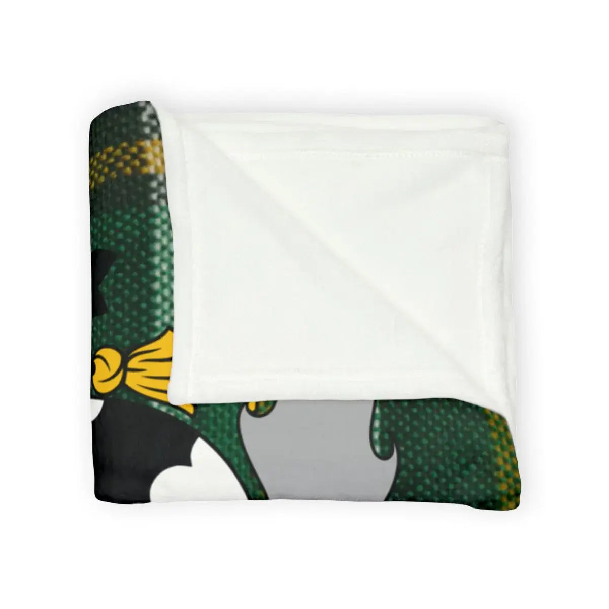 Cozy Duck Patterned Green and White Blanket product