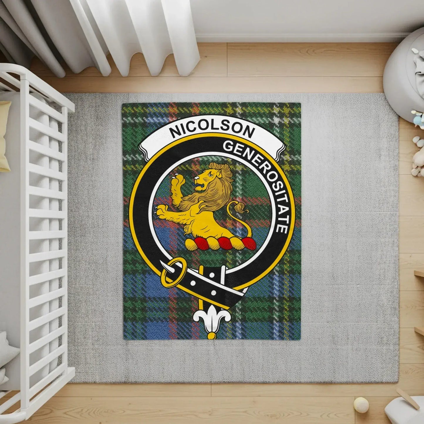 Nicolson Generositie Lion Crest Nursery Rug product