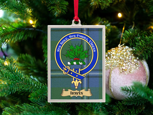 Irwin Clan Crest Christmas Tree Decoration product