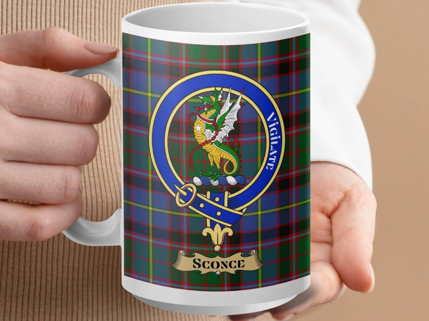 Vigilate Scone Plaid Coat of Arms Mug product