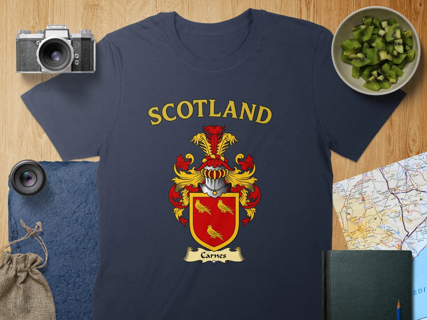 Scotland with Coat of Arms Printed T-shirt product