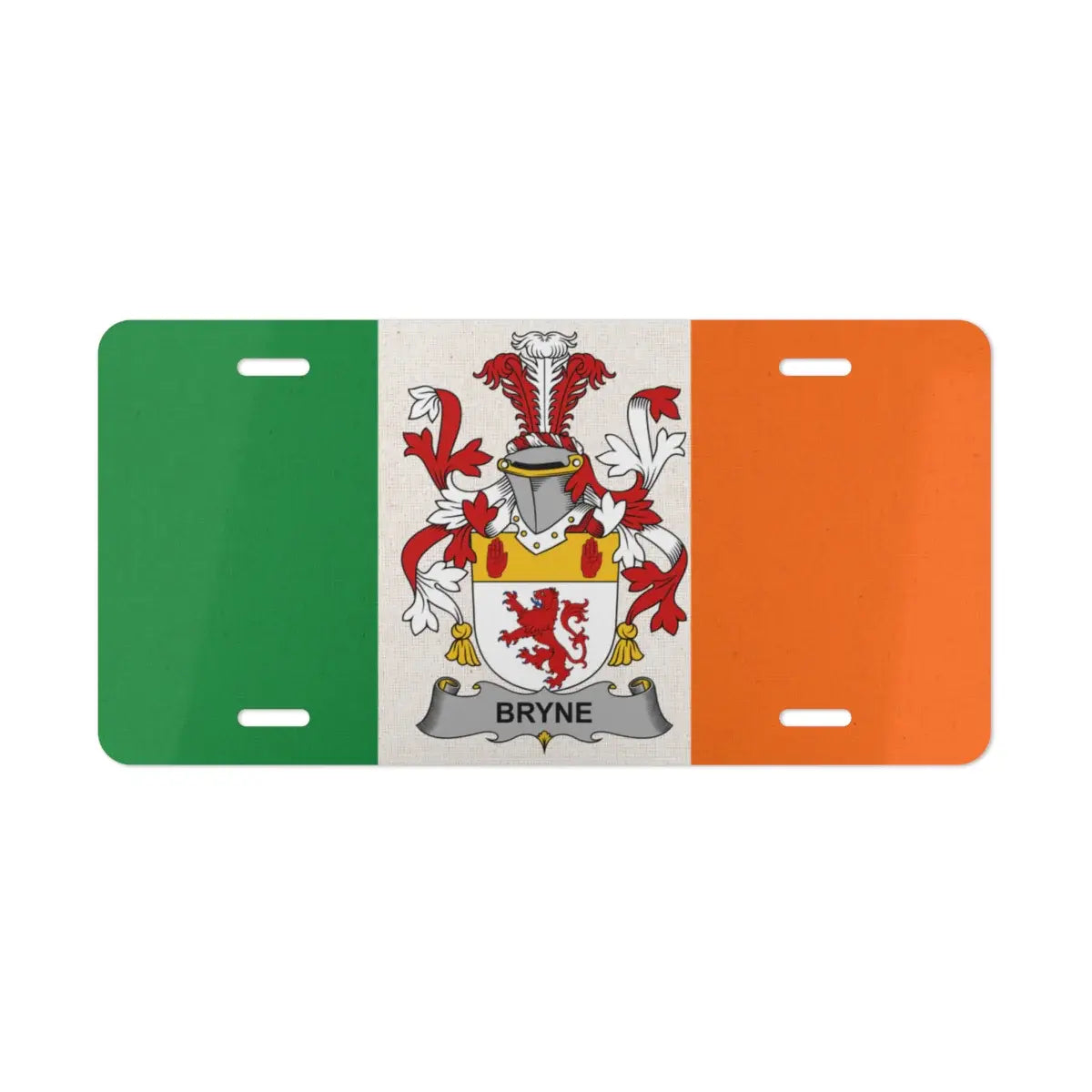 Irish Family Crest Bryne Coat of Arms License Plate product