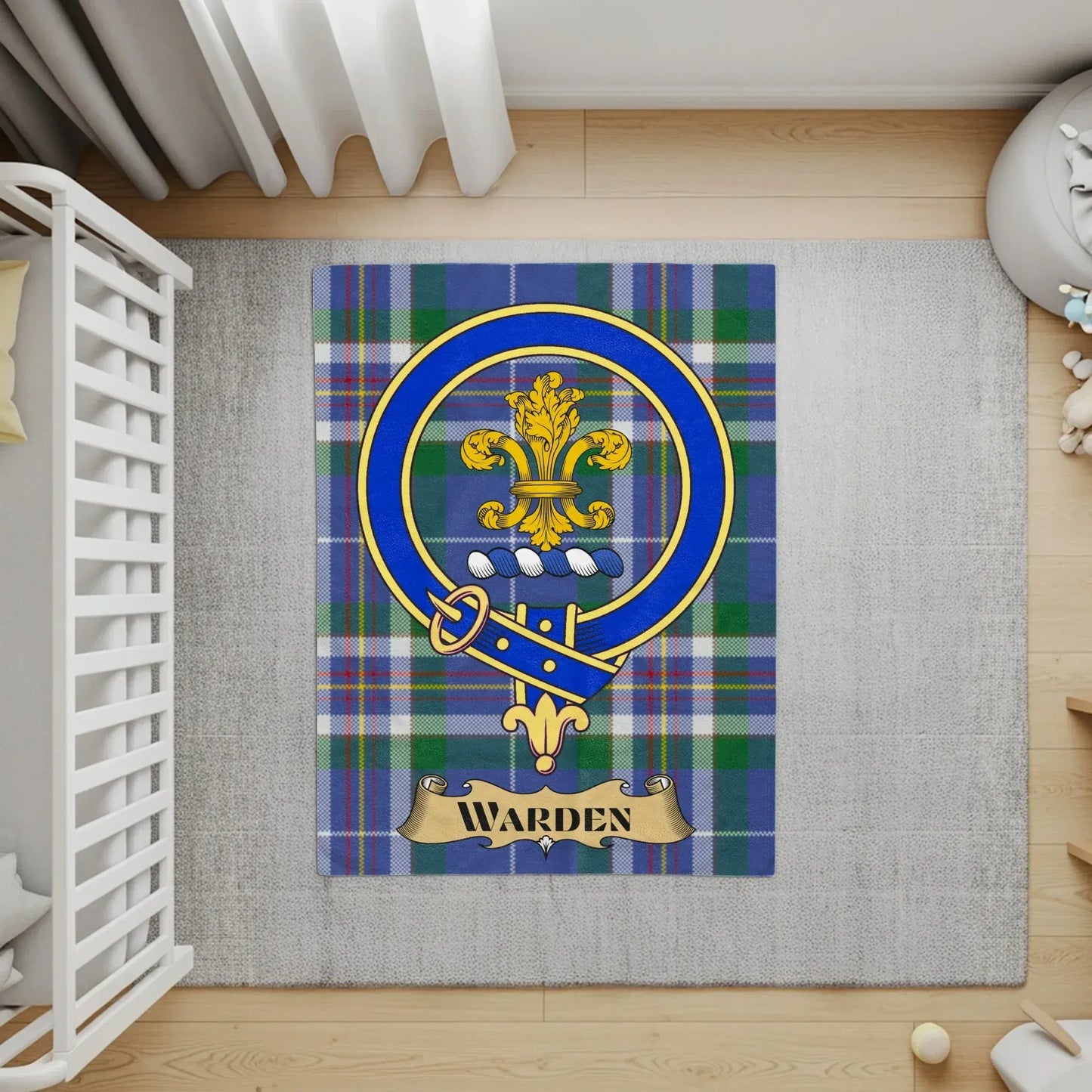 Vibrant Tartan Rug Featuring Warden Design product type
