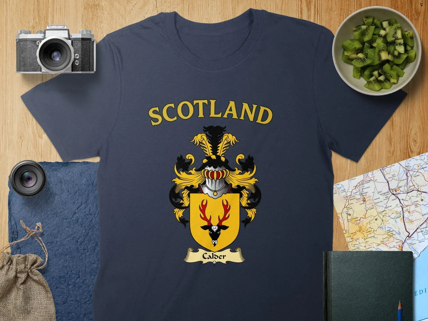 Scotland Caler Crest Shield T-shirt apparel product type
