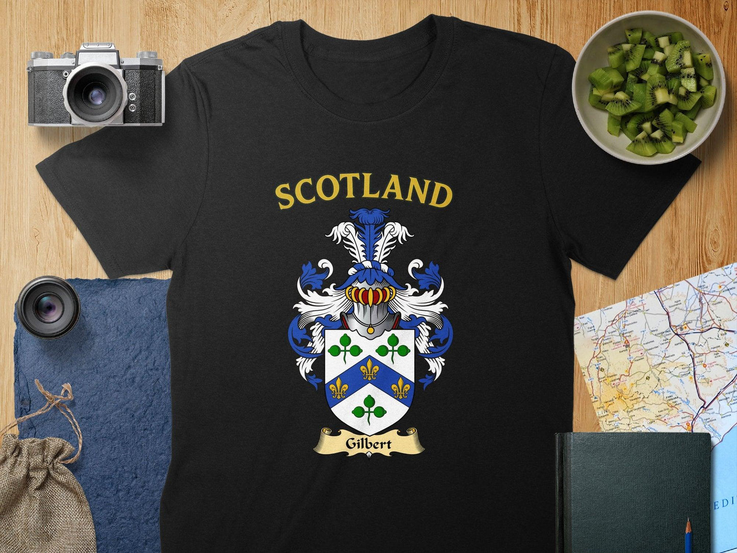 Gilbert Clan Family Crest Scotland T-Shirt - Celtic Ancestry Gifts
