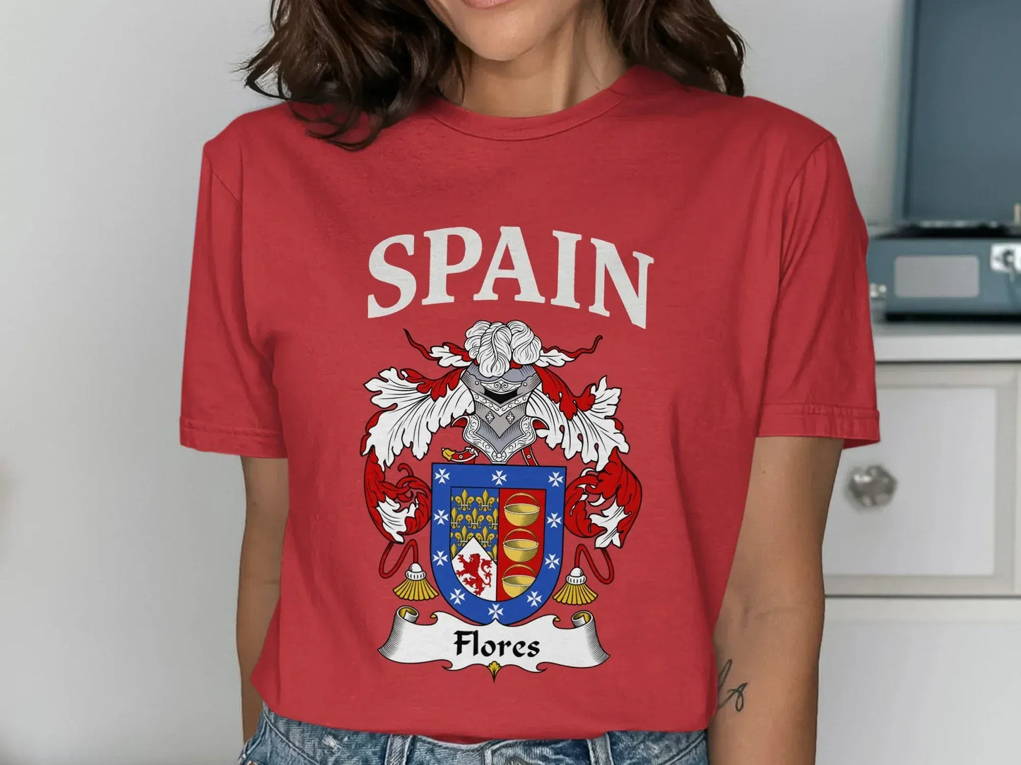 Spain Flores Heraldic Crest T-shirt product type