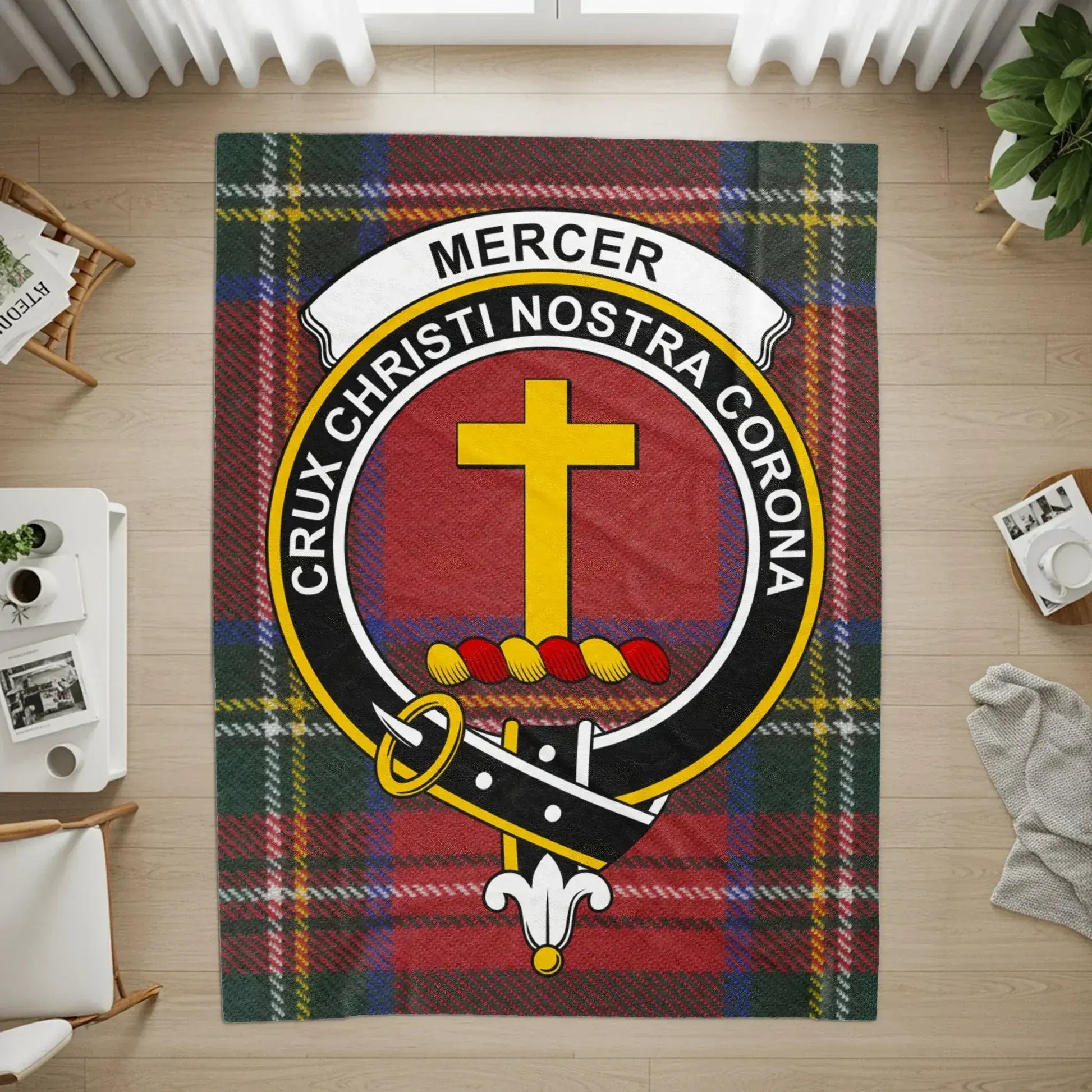 Mercer Crux Christi Nostra Corona Flag Designs Rug product