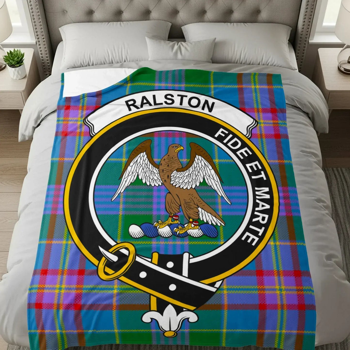 Ralston Fide Et Marte Eagle with Crest Blanket product