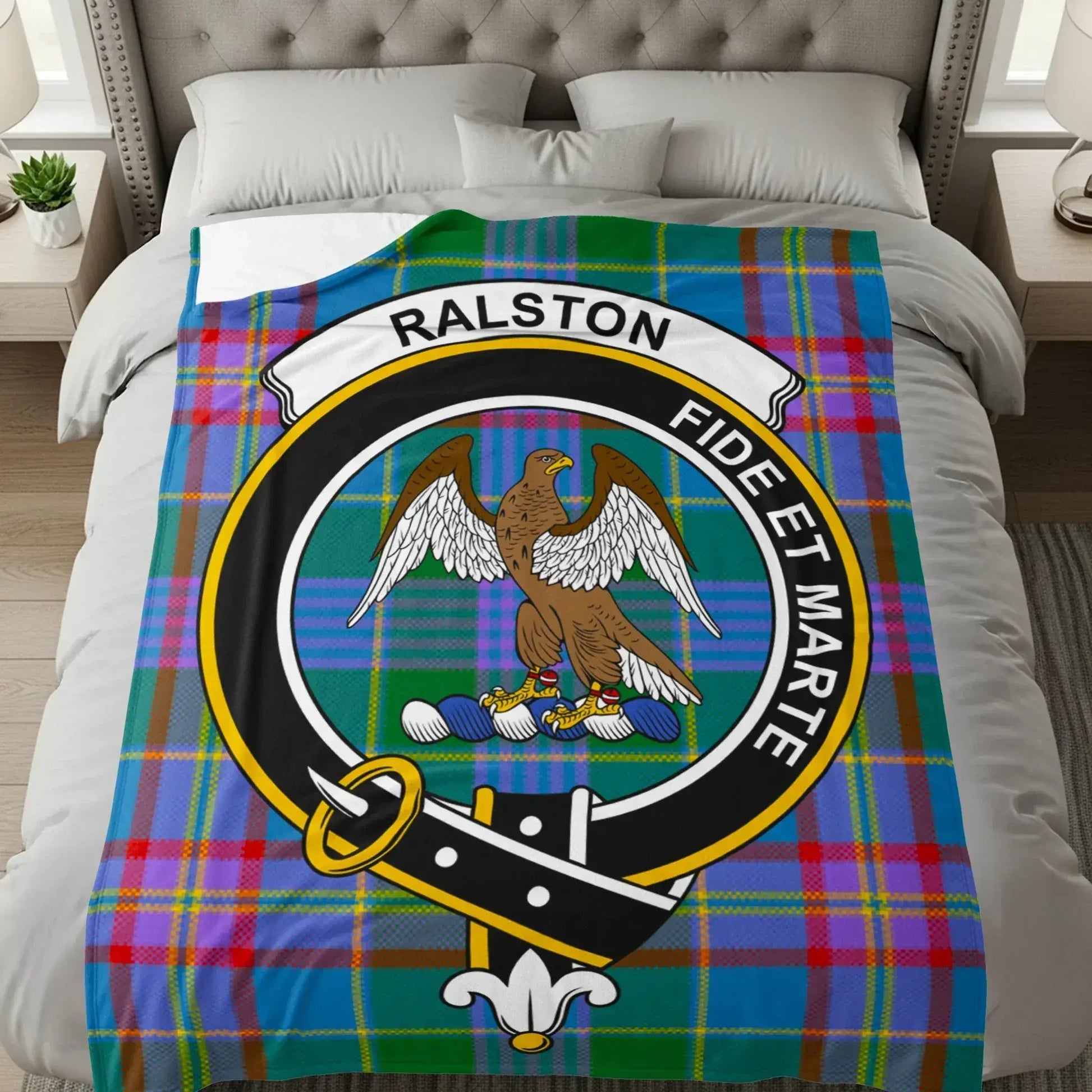 Ralston Fide Et Marte Eagle with Crest Blanket product