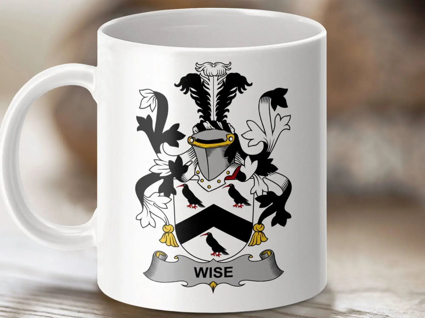 Wise Family Crest Legacy Emblem Ceramic Mug - Celtic Ancestry Gifts