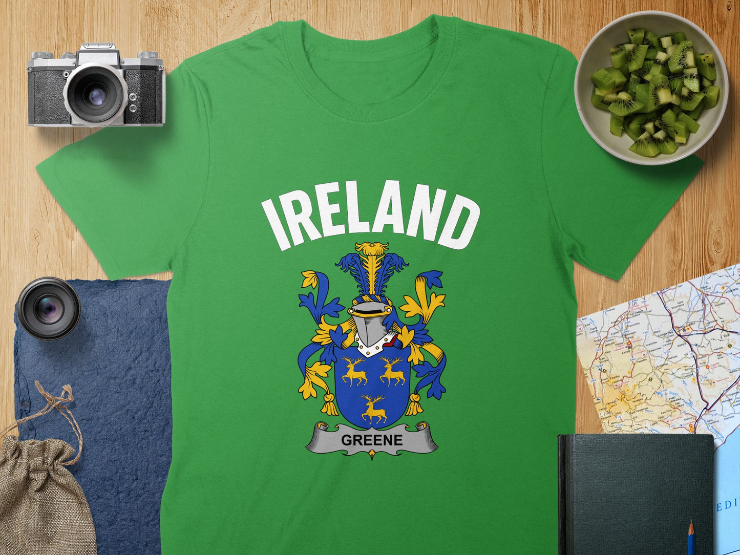 Ireland Greene Crest Emblem Graphic T-Shirt