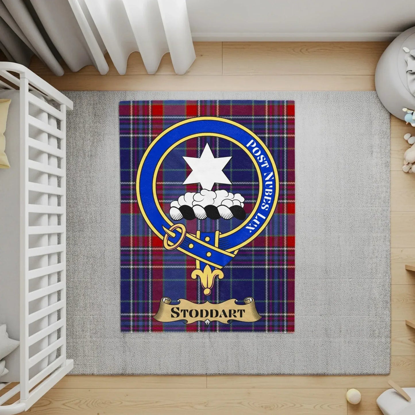 Clan Tartan Crest Area Rug for Living Room product