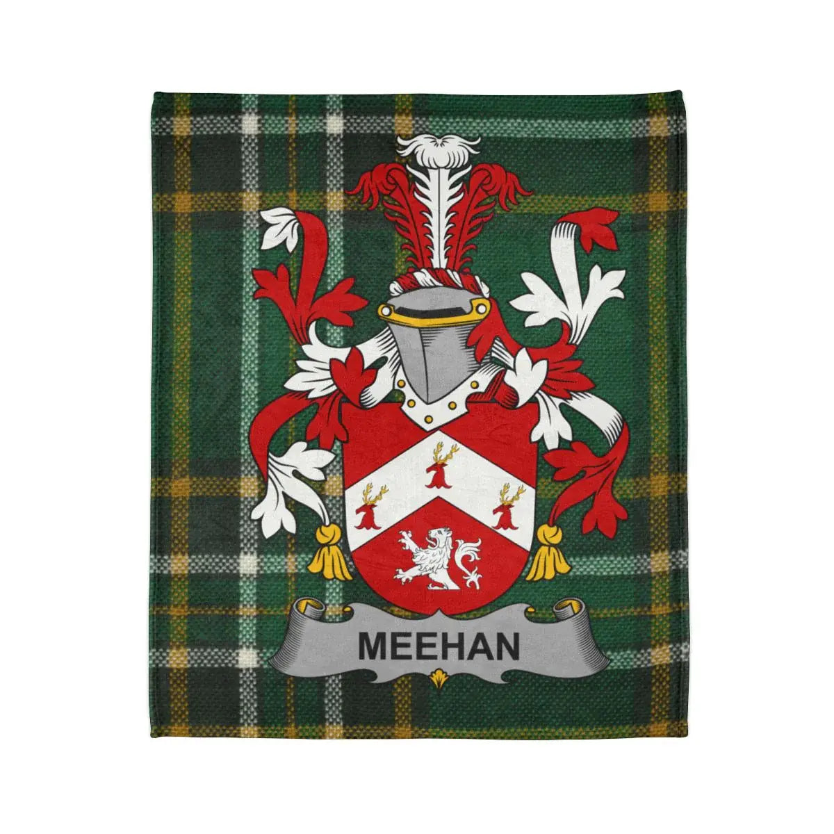 Meehan Family Crest Tartan Blanket product type