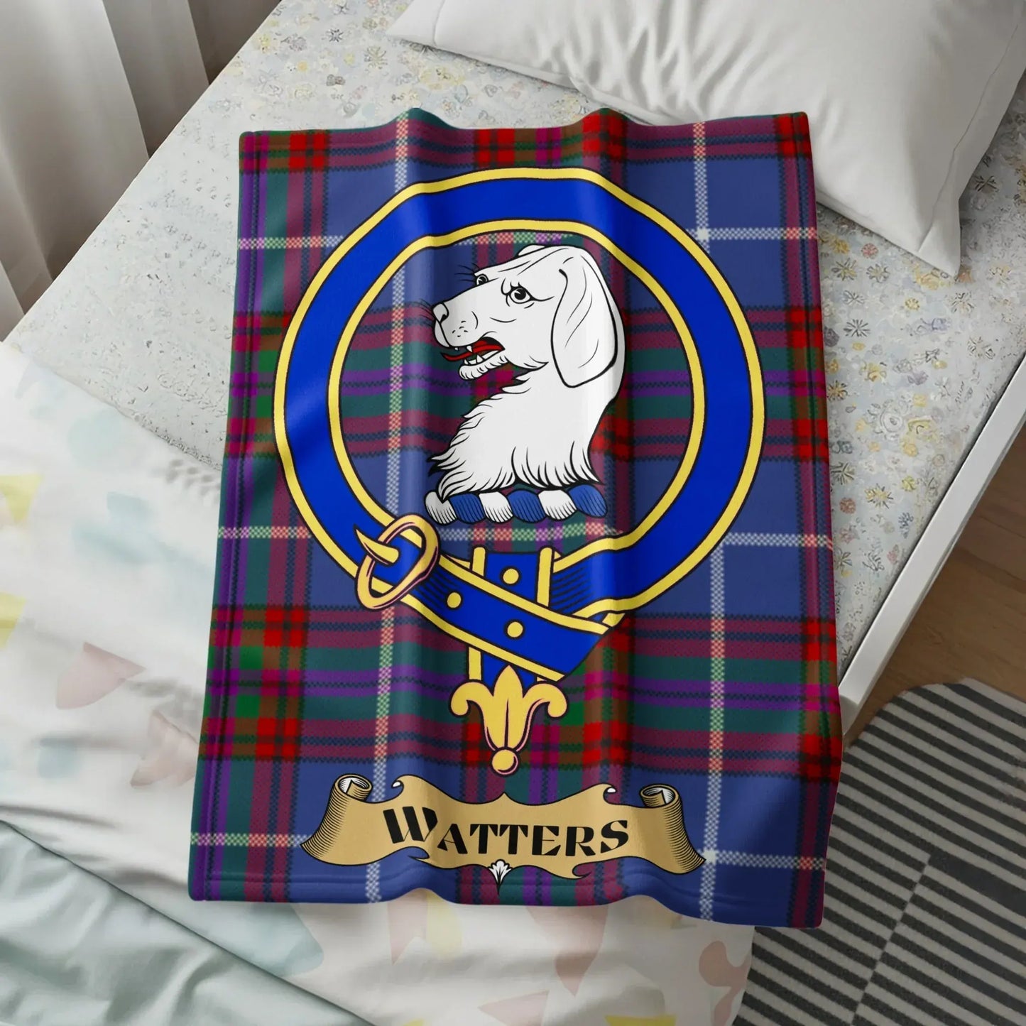Scottish Clan Crest Blanket with Unique Pattern product type