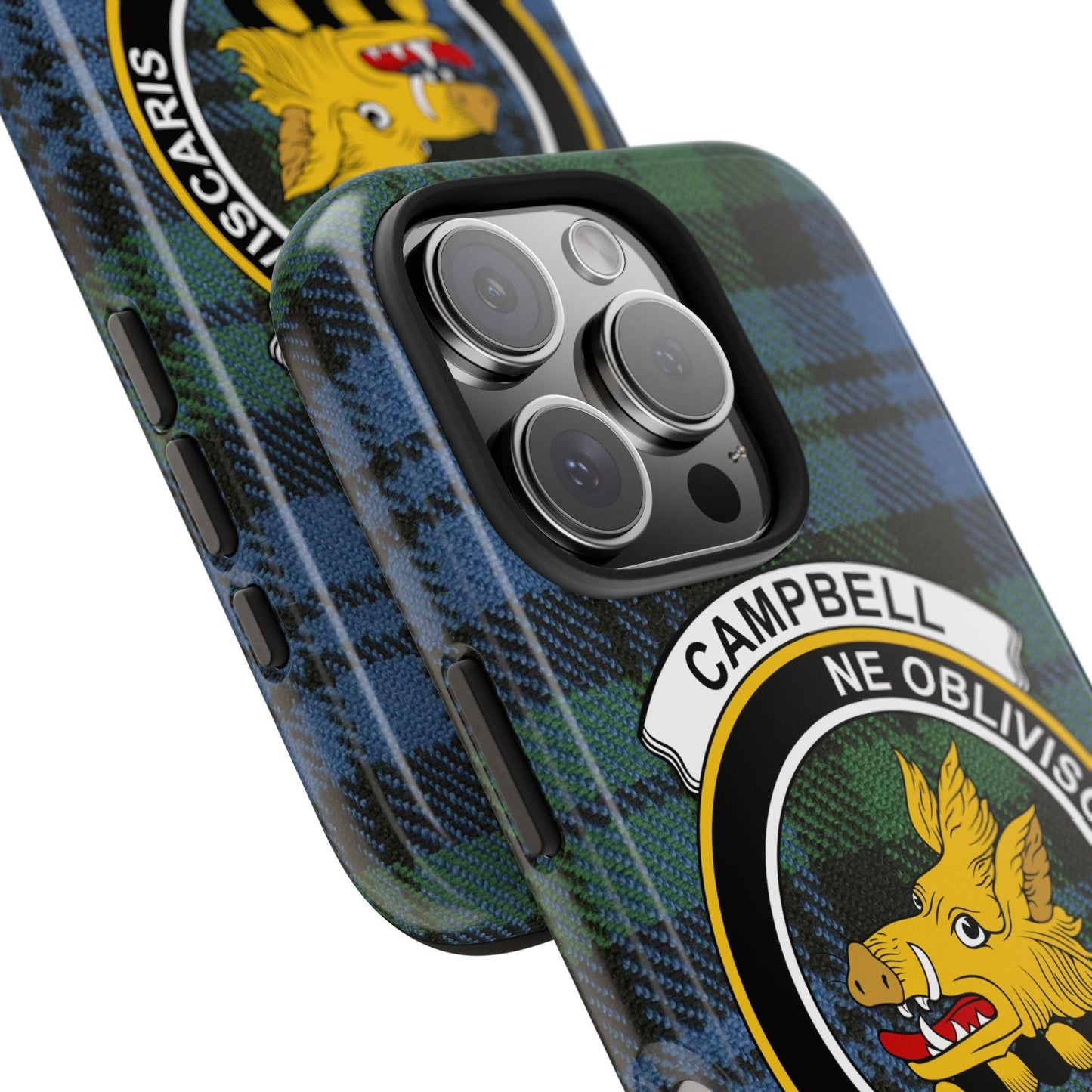 Campbell Clan Crest Scottish Tartan Cell Phone Case - Celtic Ancestry Gifts