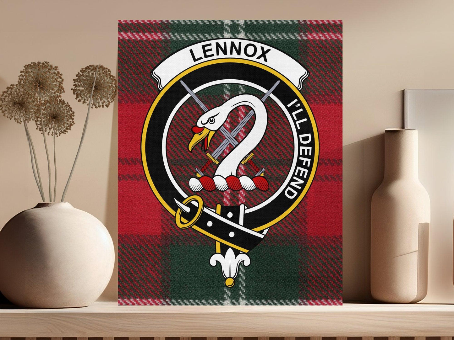 Clan Lennox Scottish Tartan I'll Defend Plaid product