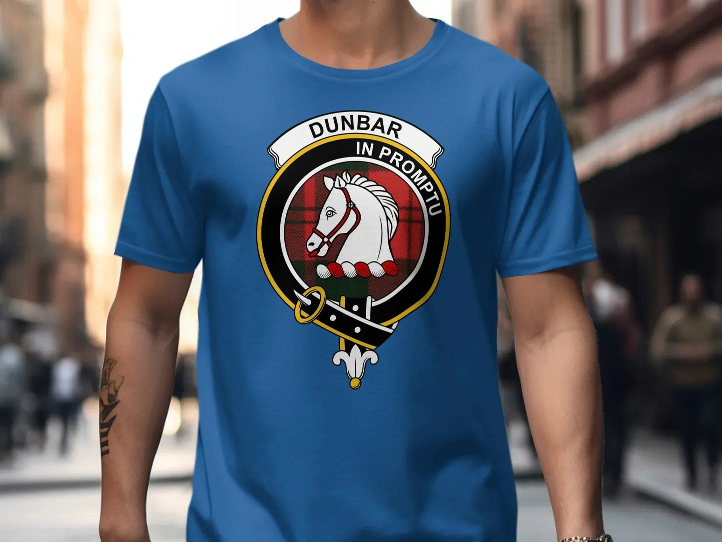 Dunbar In Promptu Clan Crest Emblem T-shirt product type