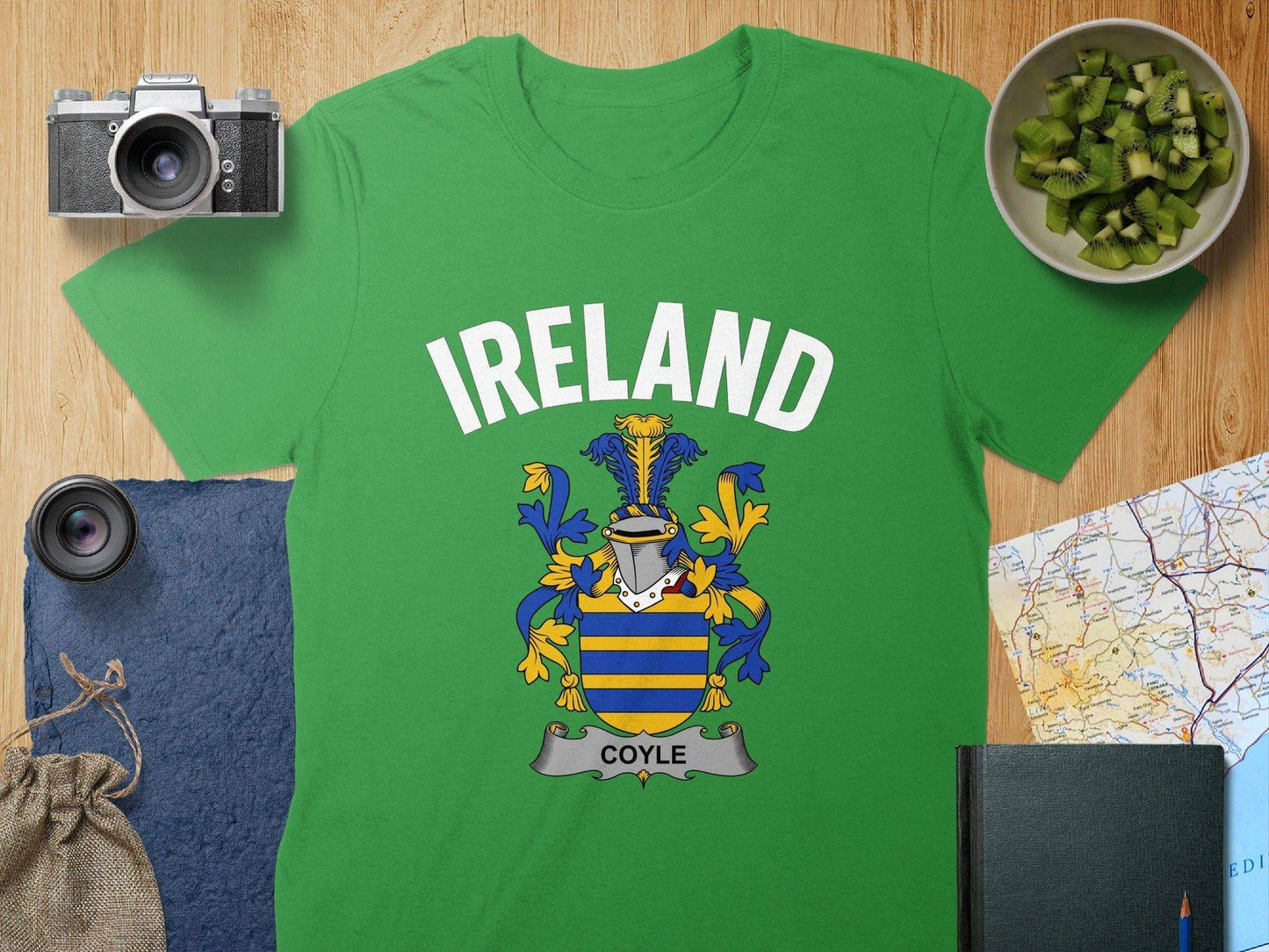 Stylish Ireland Heritage Coyle Family T-Shirt product type