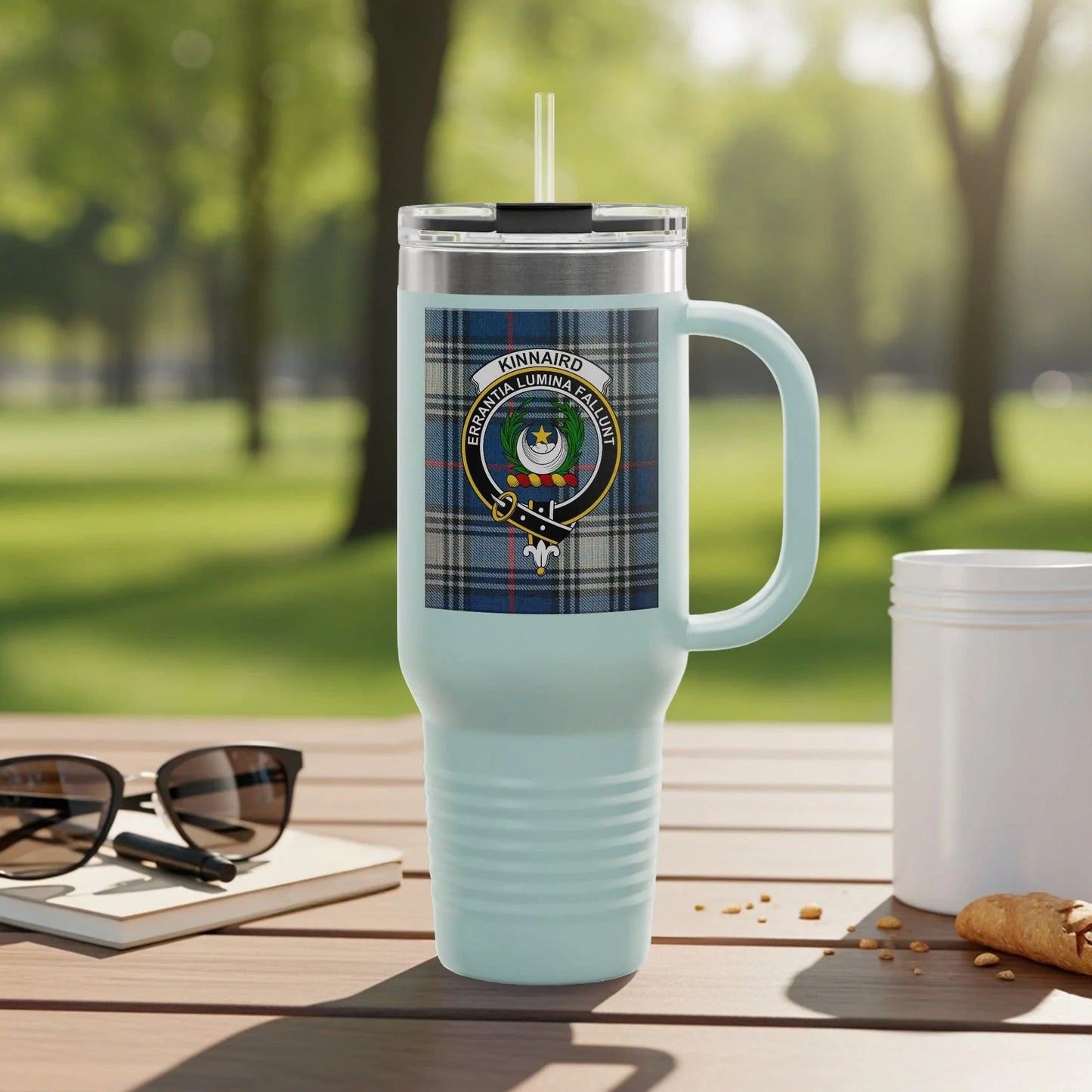 Kinnaird Plaid Crest Insulated Travel Mug product