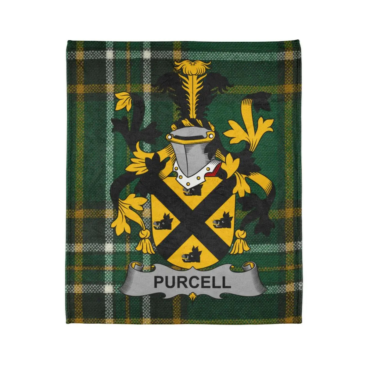 Purcell Crest Tartan Blanket Decorative Throw Blanket product