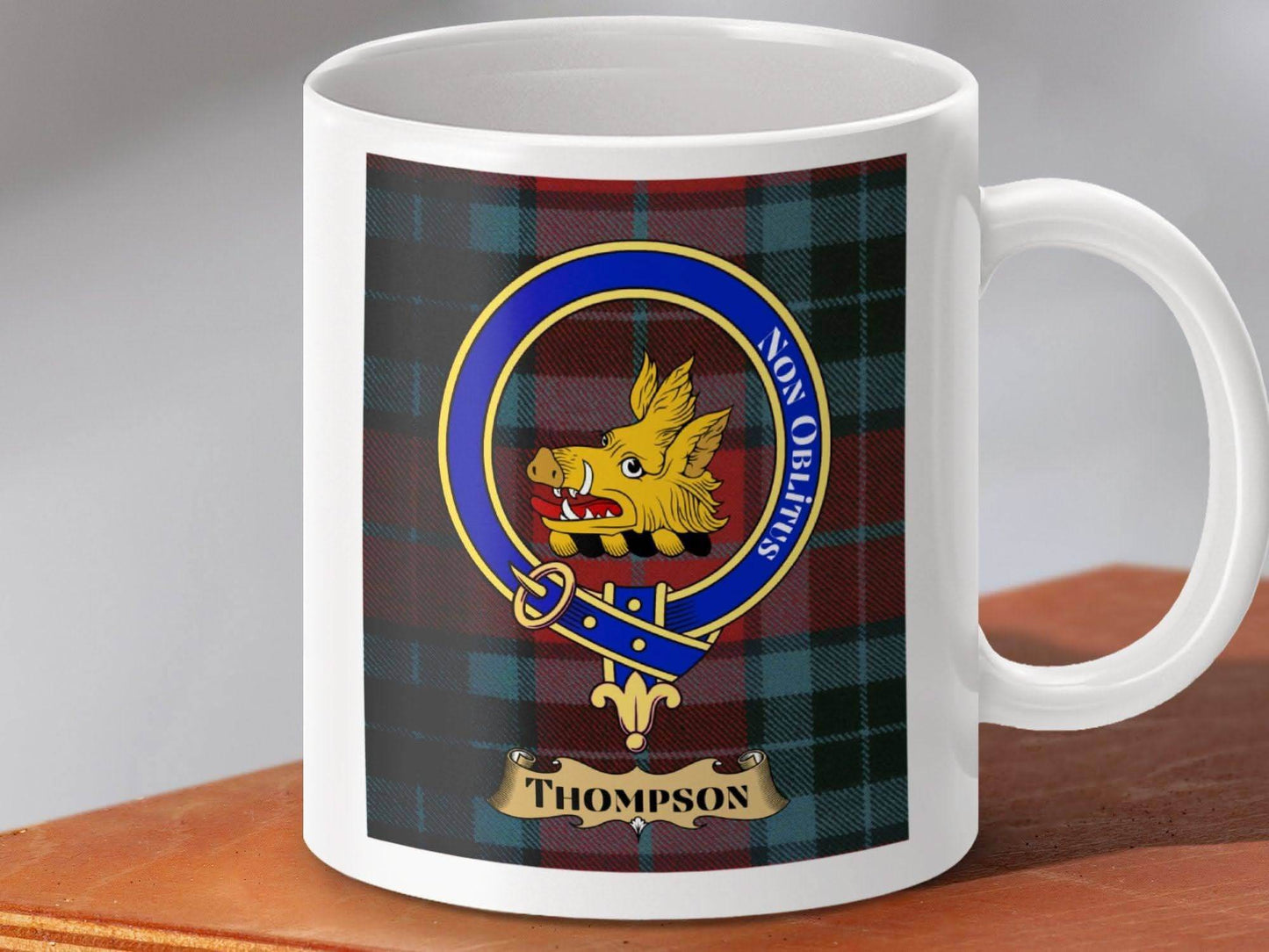 Thompson Non Oblitus Tartan Crest Mug product