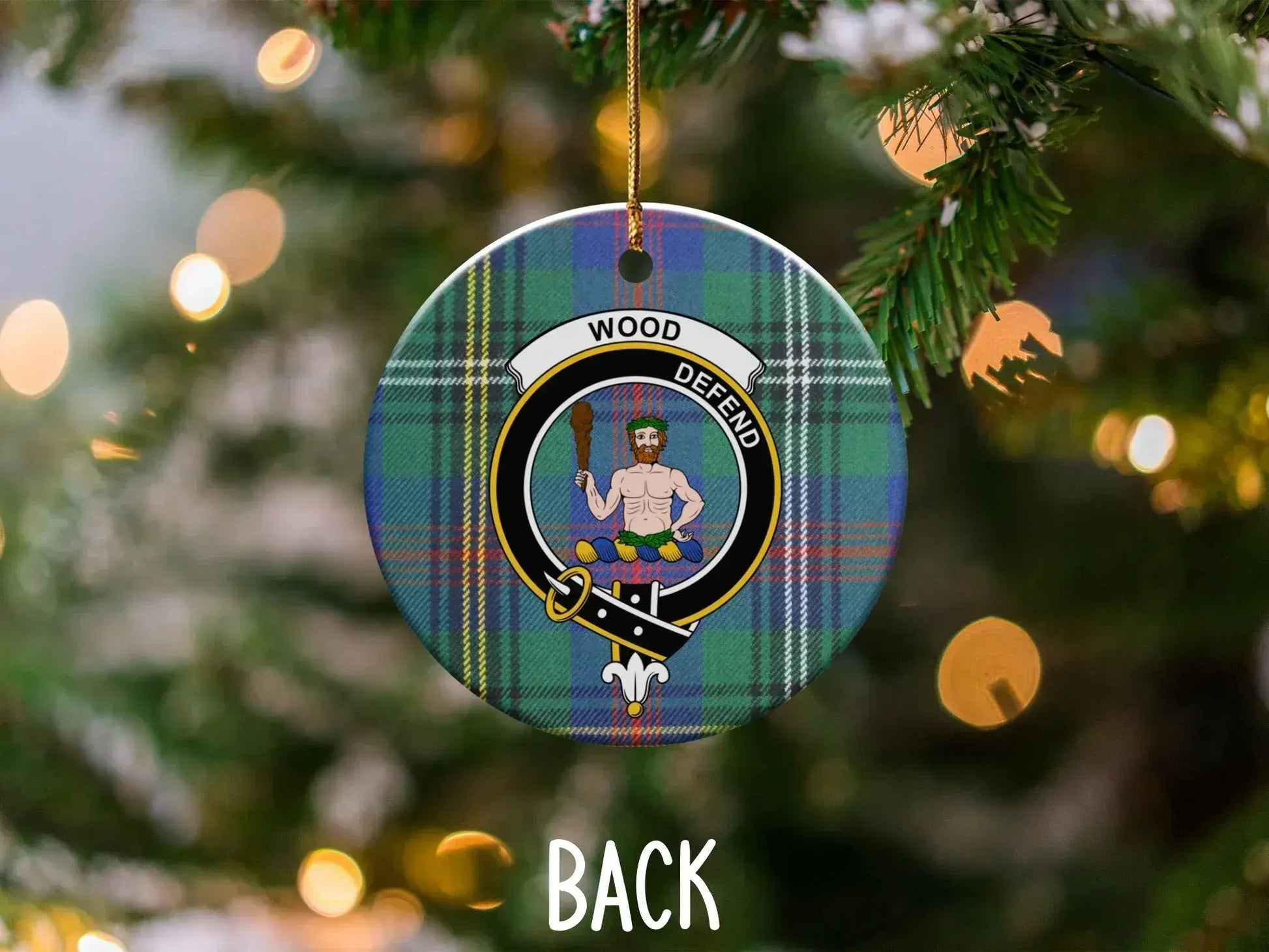 Traditional Scottish Clan Crest Christmas Ornament product