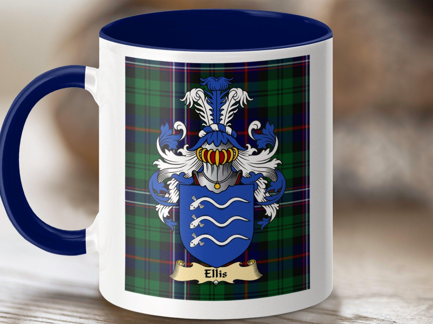 Clan Ellis Coat Of Arms Scottish Mug - Celtic Ancestry Gifts