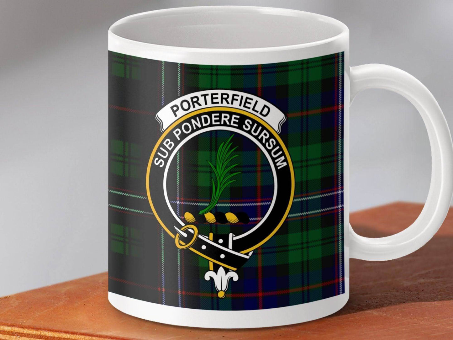 Porterfield Sub Pondere Sursum Crest Mug product