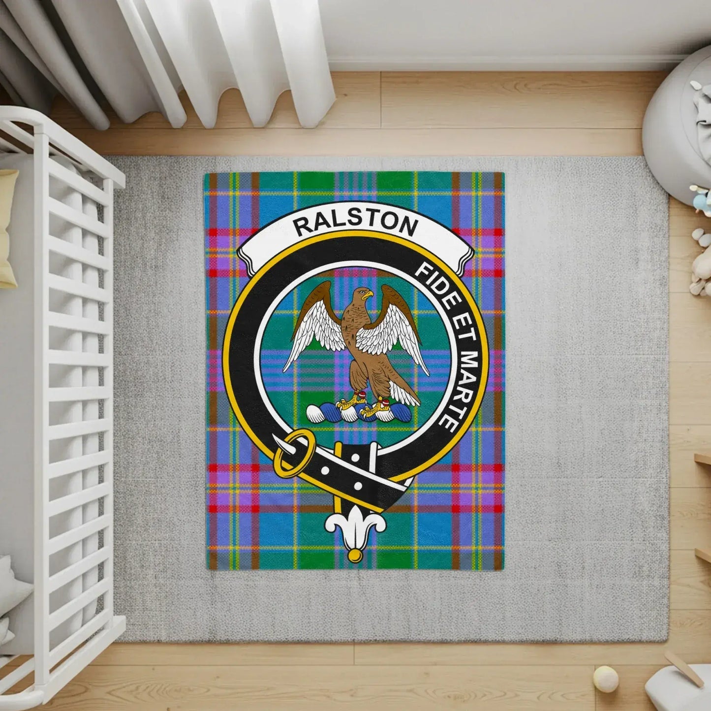 Ralston Family Crest Tartan Plaid Accent Rug product type
