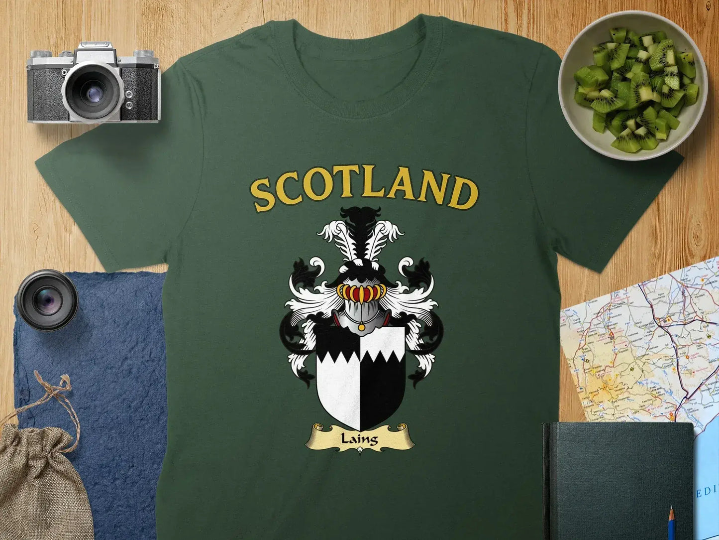 Scotland Laing Family Crest Heritage T-shirt product