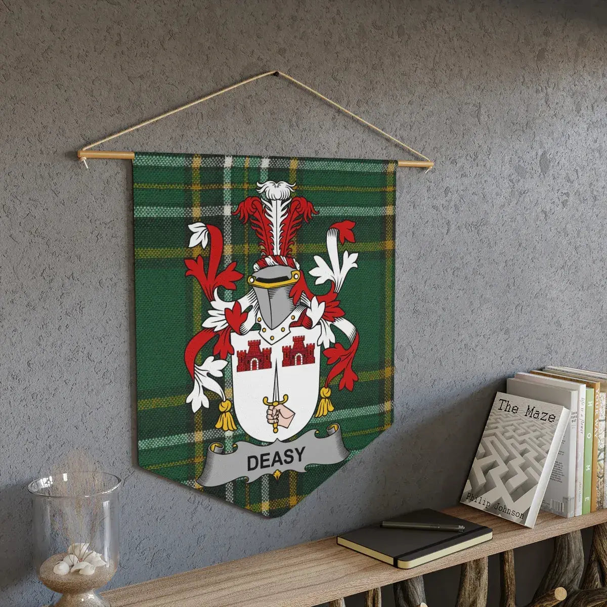 Deasy Family Crest Plaid Tapestry Wall Art product