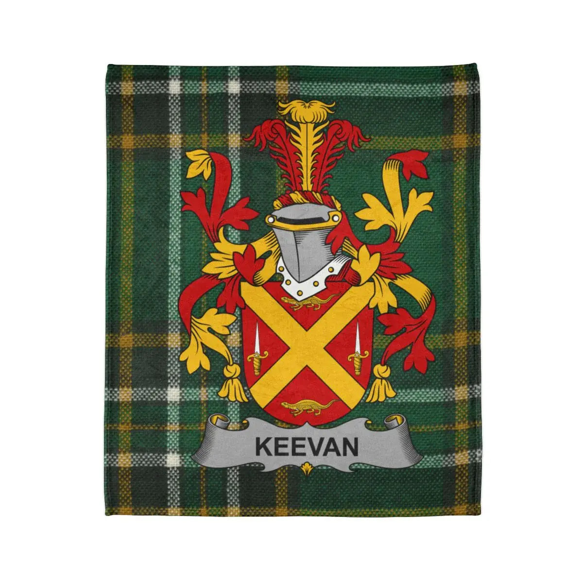 Keevan Family Crest Tartan Plaid Blanket product