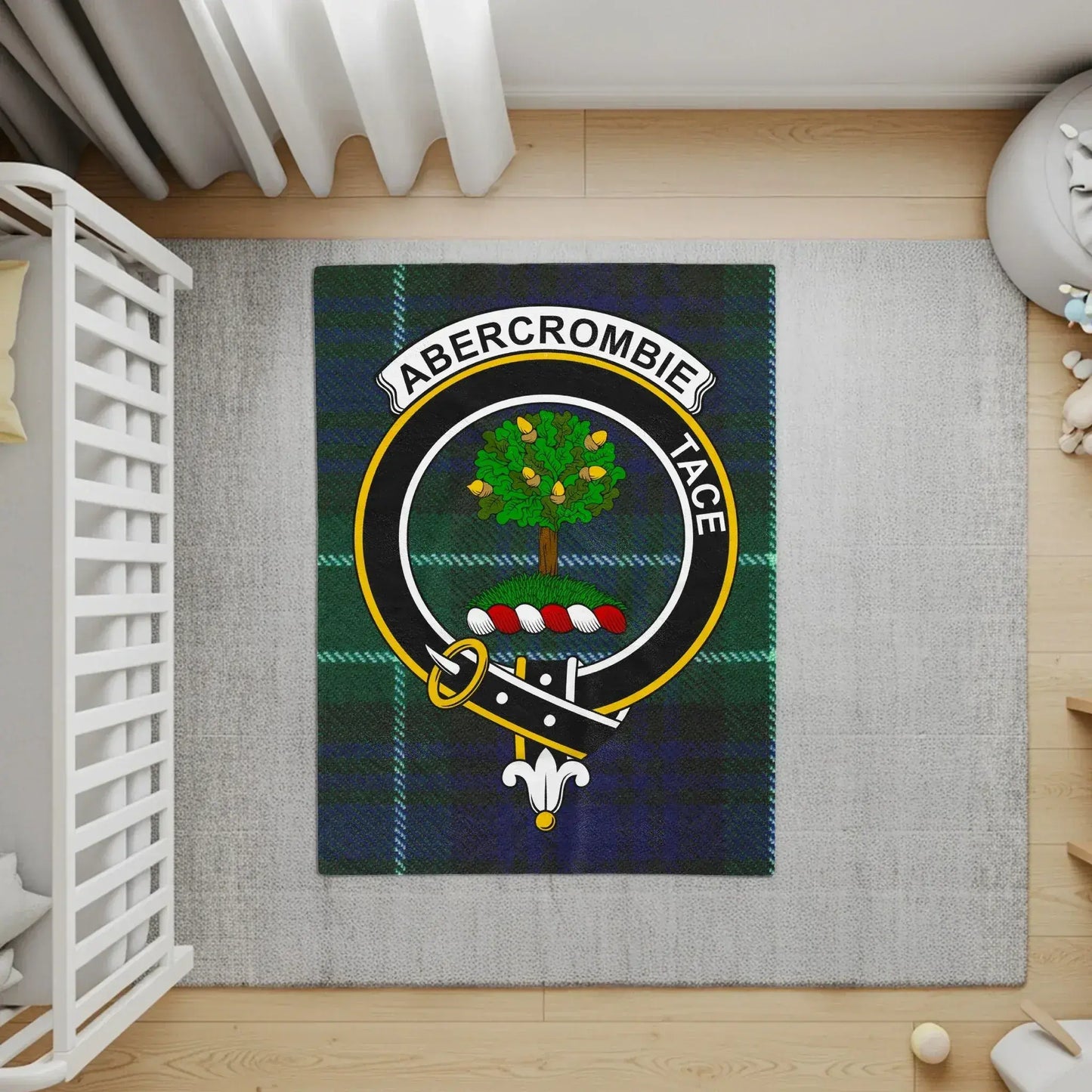 Abercrombie Tace Emblem Plaid Pattern Floor Mat product