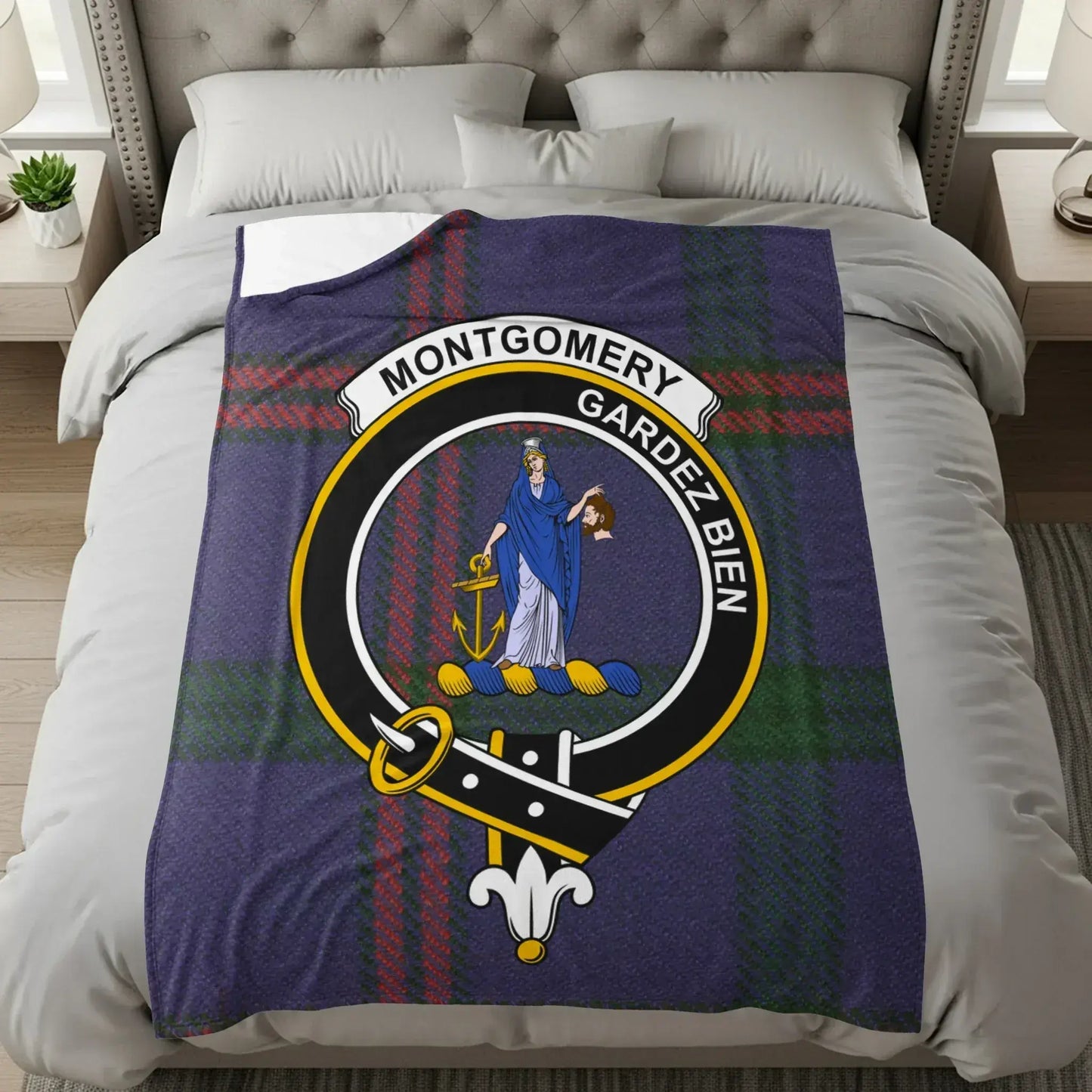 Montgomery Gardez Bien Plaid Pattern Blanket product