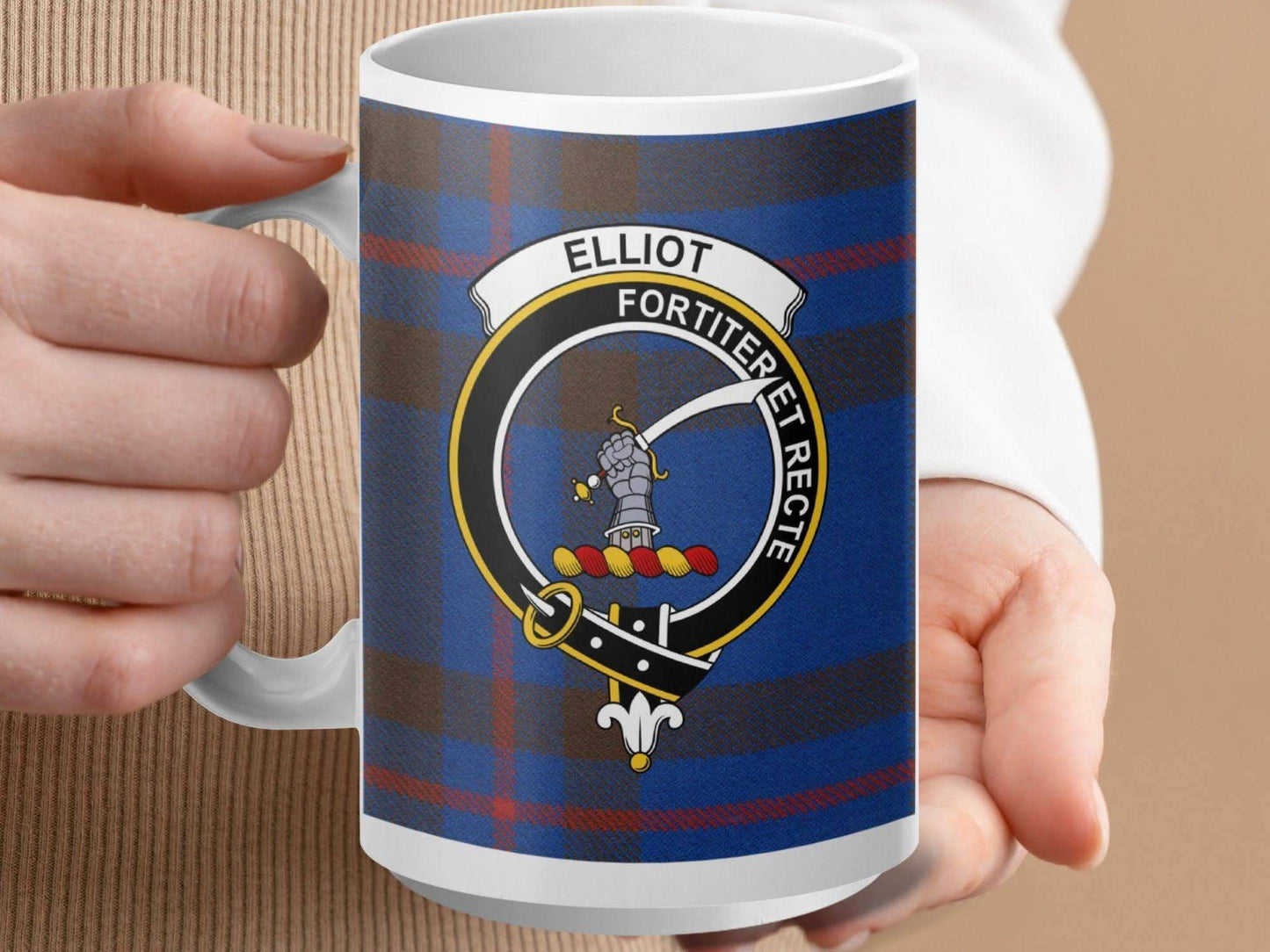 Custom Elliot Fortiter Et Recte Insignia Mug product type