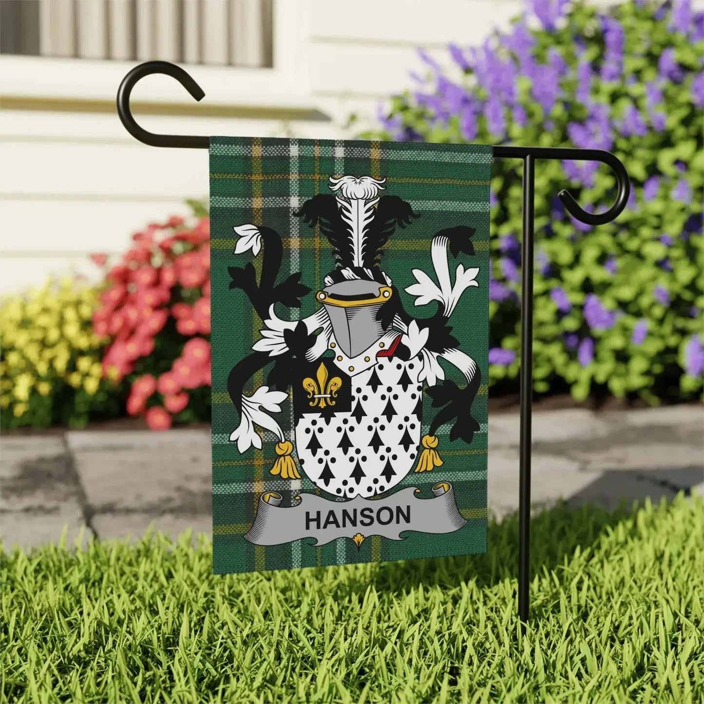 Hanson Family Coat of Arms Custom Outdoor Flag product