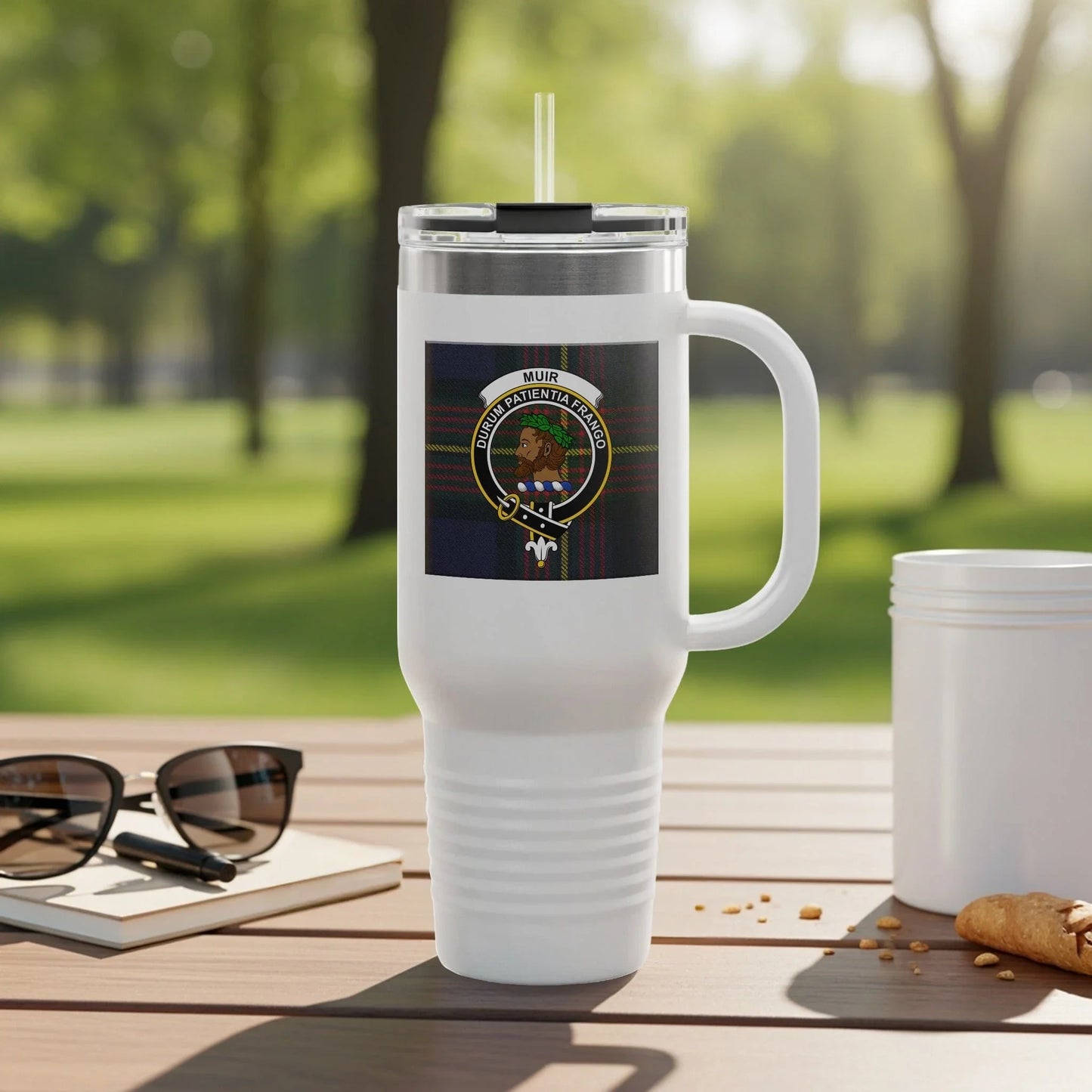 Adventure Emblem Tumbler with Straw Cup product type