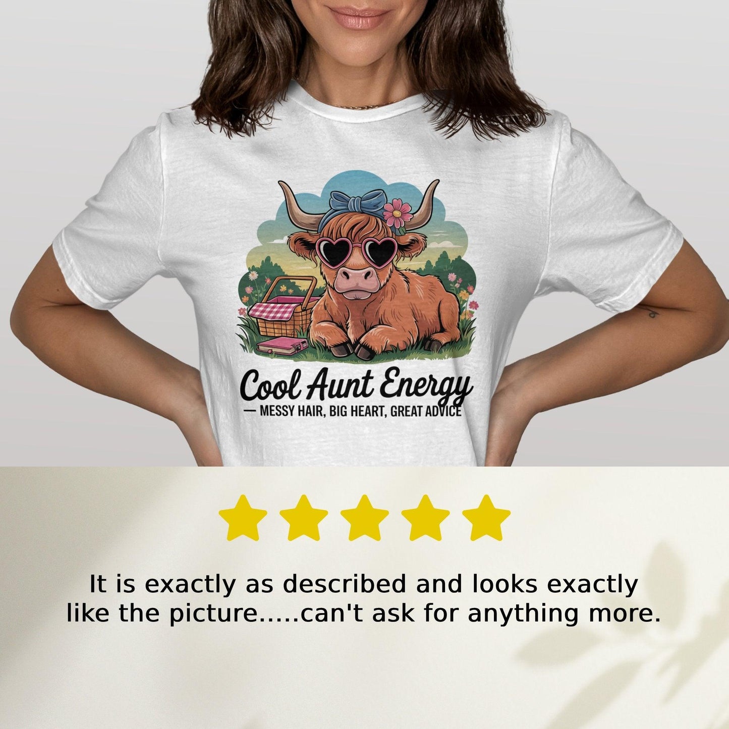 Cool Aunt Energy Funny Graphic Tee Shirt product type