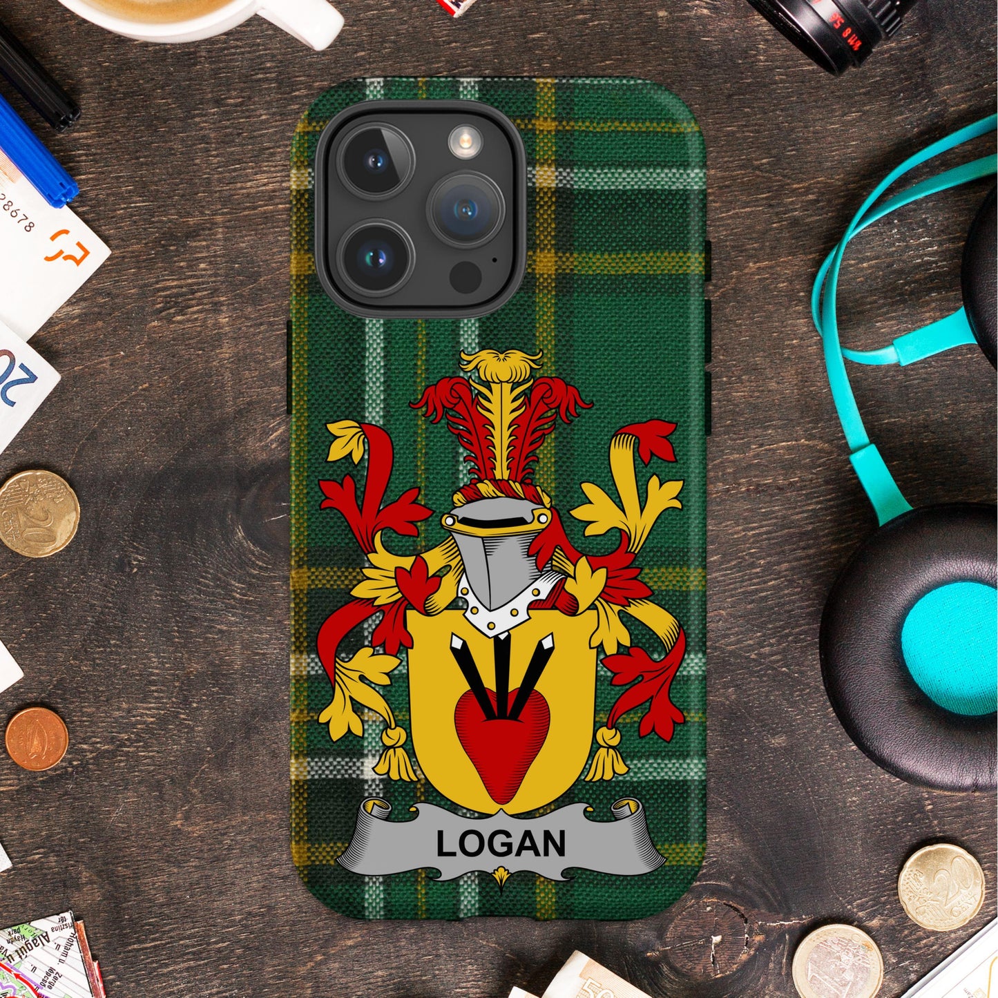 Customizable Family Crest Plaid Phone Case product