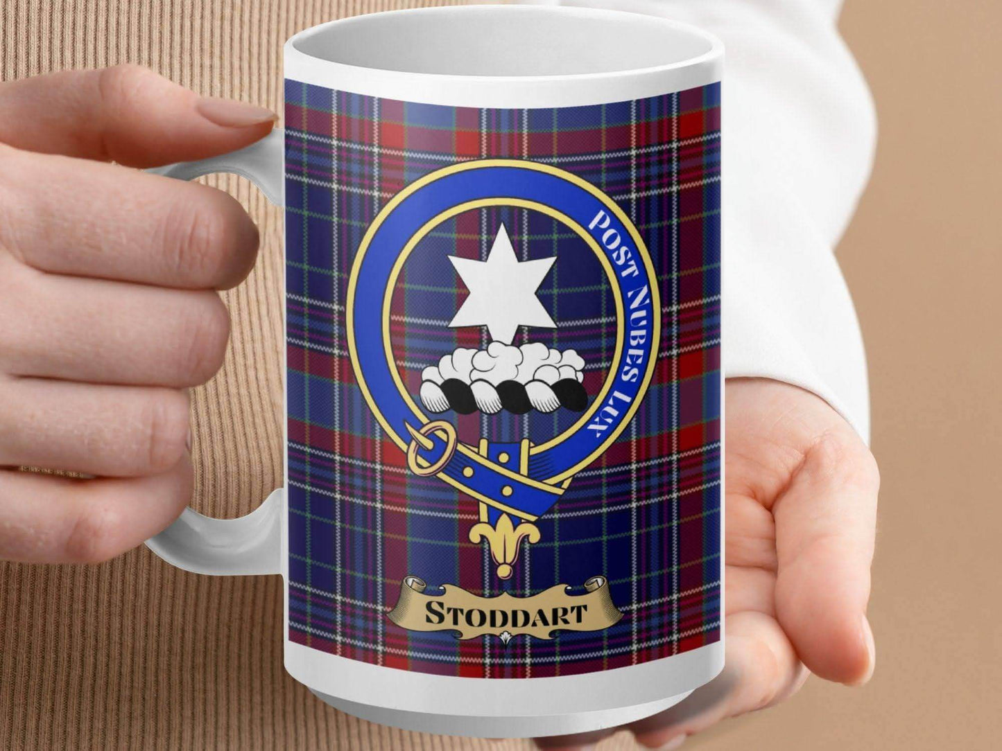 Stoddart Family Crest Tartan Mug Unique Gift product