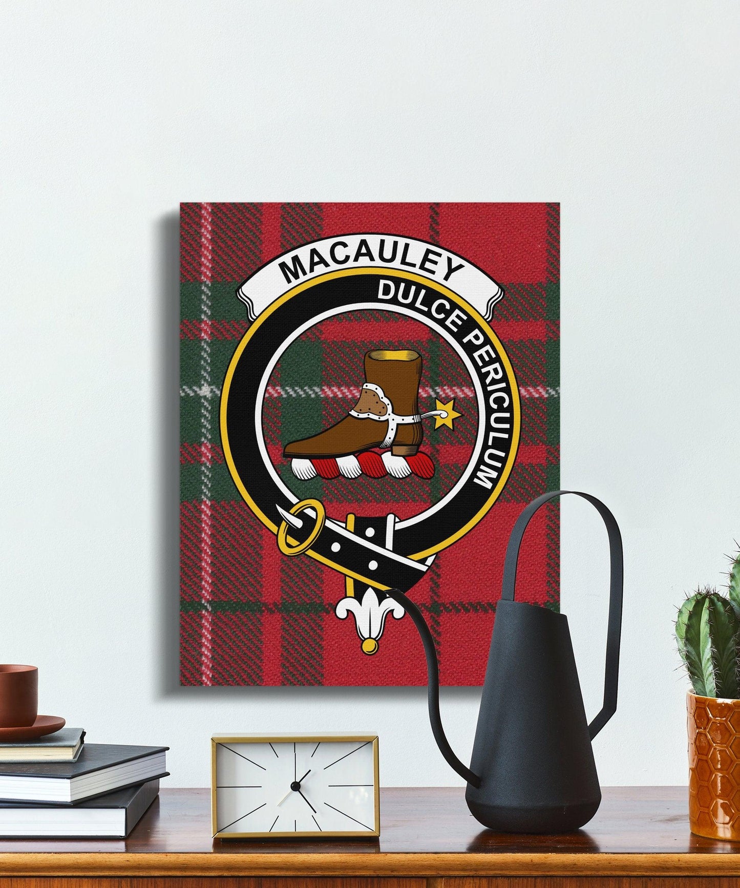 Custom Tartan Clan MacAuley Design Art Print product
