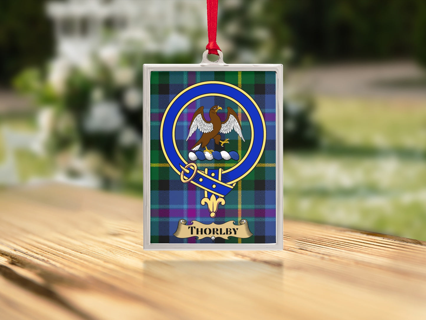 Thorlby Clan Crest Tartan Ornament product type